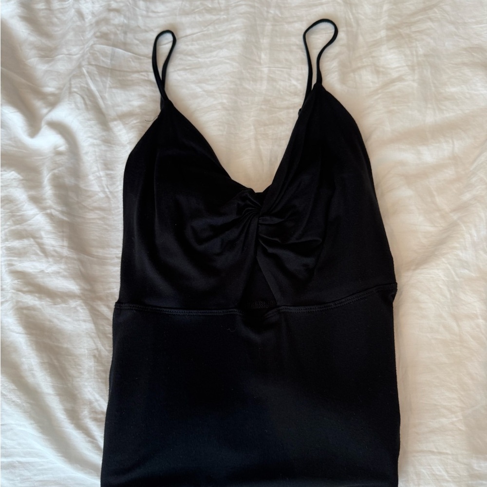 Garage Black V-Neck Dress